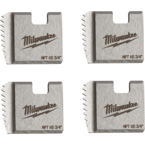 Matrices de tuyauterie portables NPT, Pour tuyau de 3/4", Acier rapide Pryde Industrial Inc.