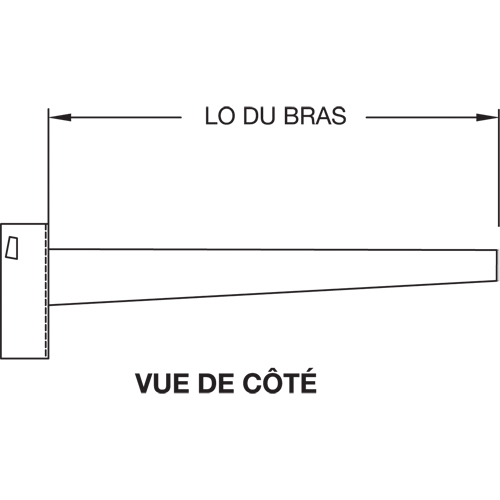 Colonne en porte-&agrave;-faux, Double, 4" la x 10' h Pryde Industrial Inc.