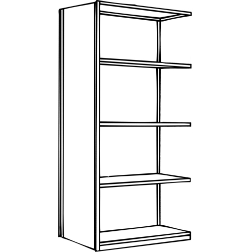 &eacute;l&eacute;ment de rayonnage Interlok, Acier, Sans boulons, Capacit&eacute; 800 lb, 36" la x 100" h x 24" p Pryde Industrial Inc.
