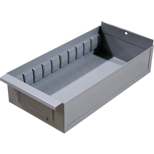 Boîte pour tablette de rayonnage enclenchable Interlok, Acier, 5-5/8" la x 15" p, 2-3/4" h, Gris p&acirc;le Pryde Industrial Inc.
