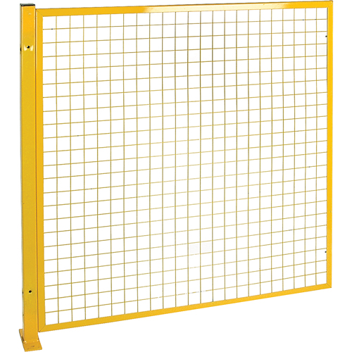 Mesh Style Perimeter Guard, 4' H x 4' W, Yellow Pryde Industrial Inc.