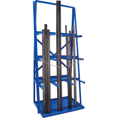 R&acirc;telier de rangement pour barre, Vertical, 3 Niveaux, 36" la x 24" p x 84" h, 3000 lb Cap. Pryde Industrial Inc.