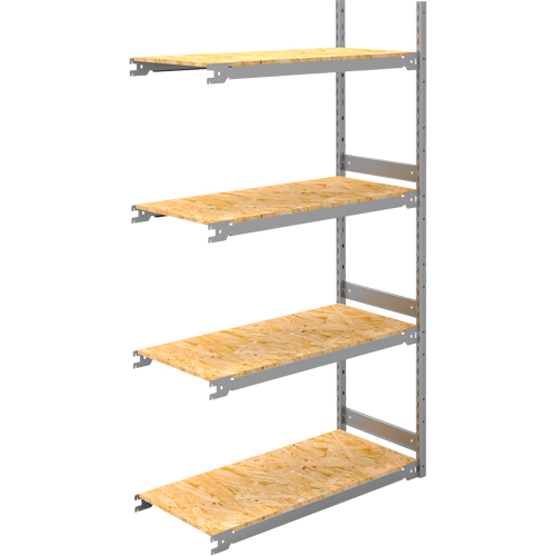 &eacute;tag&egrave;re-classeur de grande largeur, Acier, 4 Tablettes, 42" la x 18" p x 84" h, Ensemble Ajout Pryde Industrial Inc.