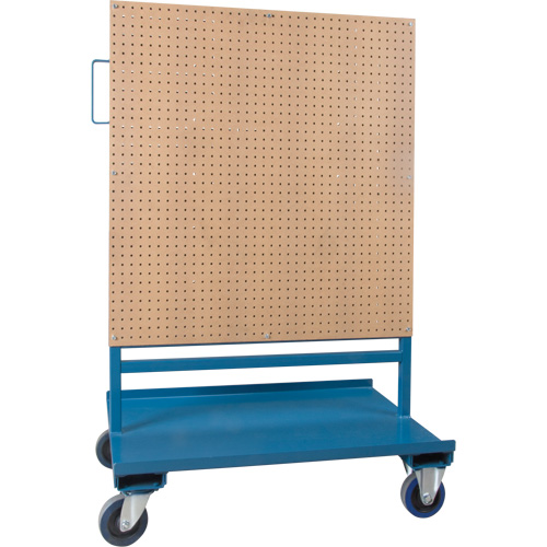 Bin/Pegboard Combo Rack, Double-sided, 38" W x 24-1/2" D x 55" H Pryde Industrial Inc.