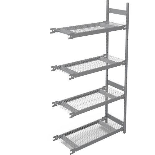 &eacute;tag&egrave;re de grande largeur, Acier, Sans boulons, Capacit&eacute; 1340 lb, 42" la x 84" h x 18" p Pryde Industrial Inc.