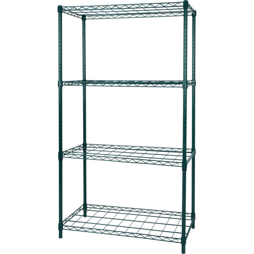 Dry Rack Shelving, 4 Tiers, 36" W x 63" H x 18" D Pryde Industrial Inc.