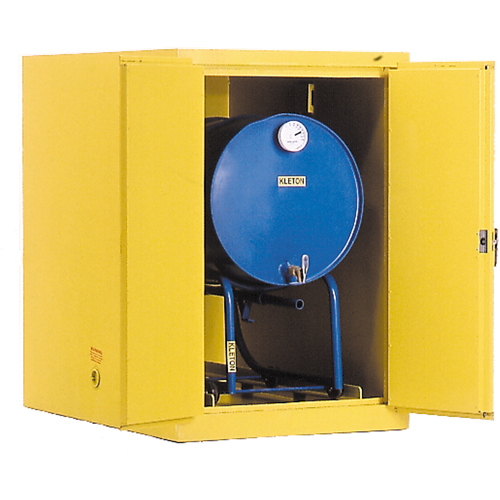 Drum Safety Cabinets, 400 lbs. Cap., Yellow Pryde Industrial Inc.