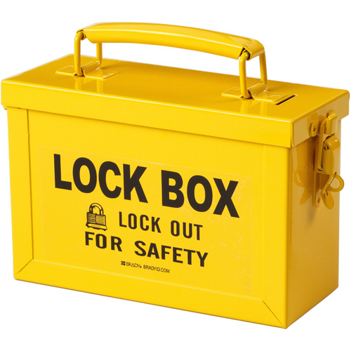 Coffret de s&eacute;curit&eacute; de groupe, Jaune Pryde Industrial Inc.