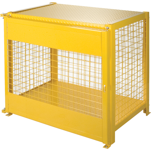 Armoires pour cylindres &agrave; gaz, nbre de bouteilles: 6, 44" , 30" , 37" , Jaune Pryde Industrial Inc.
