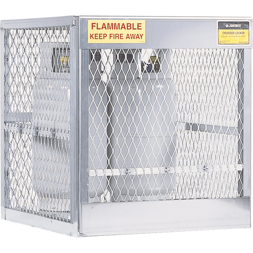 Armoires en aluminium pour bouteilles GPL, nbre de bouteilles: 4, 30" , 32" , 33-1/2" , Argent Pryde Industrial Inc.