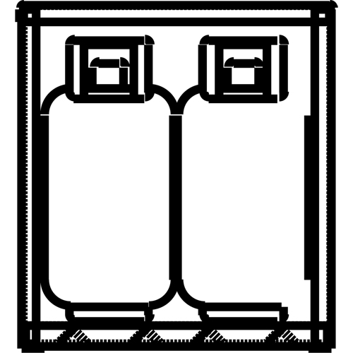 Armoires en aluminium pour bouteilles GPL, nbre de bouteilles: 4, 30" , 32" , 33-1/2" , Argent Pryde Industrial Inc.