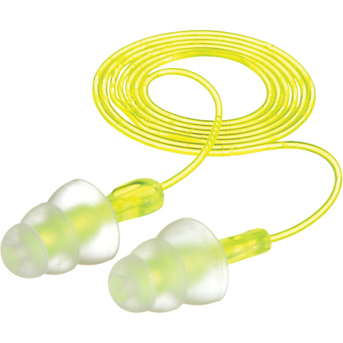 E-A-R Tri-Flange Reusable Earplugs, Corded, Bulk - Polybag, 26 dB NRR, One-Size Pryde Industrial Inc.