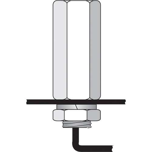 Tiges de s&eacute;curit&eacute; pour support porte-drapeau, usage intensif - accessoires & pi&egrave;ces de rechange Pryde Industrial Inc.