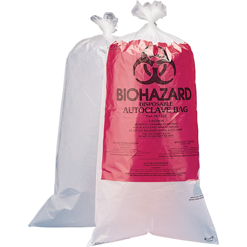 Sacs pour d&eacute;chets dangereux, Biorisque, 36" lo x 24" la, 1,5 mil, Capacit&eacute; de 75.7 L (20 gal.) Pryde Industrial Inc.