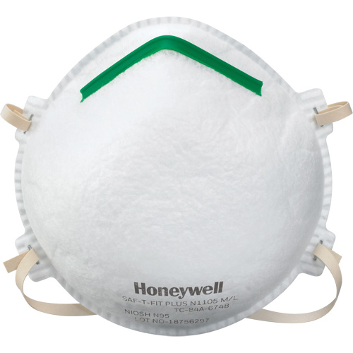 Saf-T-Fit&reg; Plus N1105 Particulate Respirators, N95, NIOSH Certified, Small Pryde Industrial Inc.