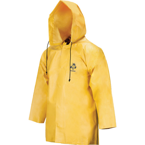 Neo-Slick Chemical & Acid Resistant Rain Jacket, 3X-Large, Yellow, Neoprene Pryde Industrial Inc.