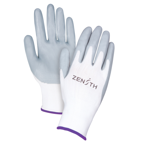 Gants l&eacute;gers enduits et respirants, 6/T-petit, R&ecirc;vetement Mousse de nitrile, Calibre 13, Enveloppe en Polyester Pryde Industrial Inc.
