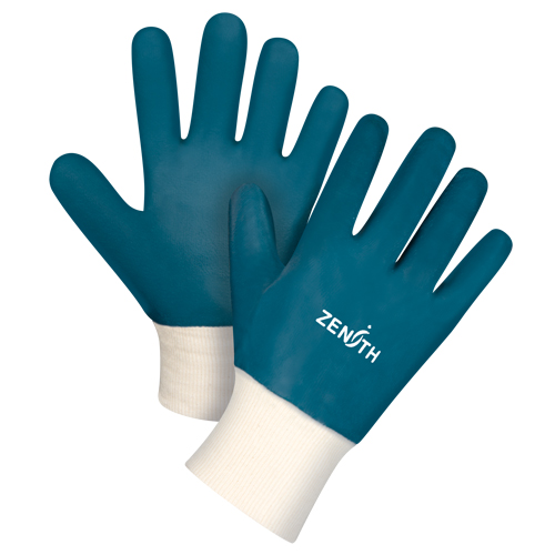Gants &agrave; poignet en tricot de poids lourd, 8/Moyen, R&ecirc;vetement Nitrile, Enveloppe en Coton Pryde Industrial Inc.