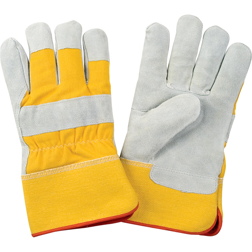Gants d'ajusteur doubl&eacute;s pour l'hiver de premi&egrave;re qualit&eacute;, 2T-Grand, Paume en Cuir de vache refendu, Doublure en Molleton de mousse Pryde Industrial Inc.