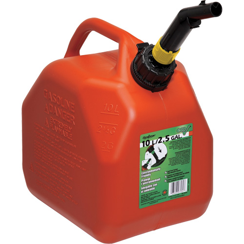 Bidons pour essence Eco, 2,5 gal. US/9,46 L, Rouge, Conformes aux normes CSA/ULC Pryde Industrial Inc.