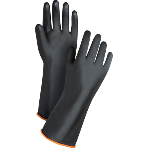 Gants de poids lourd pour la manipulation de produits chimiques, Taille Grand/9, 14" lo, Latex de caoutchouc, 30 mils Pryde Industrial Inc.
