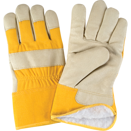 Winter-Lined Fitters Gloves, Large, Grain Pigskin Palm, Boa Inner Lining Pryde Industrial Inc.