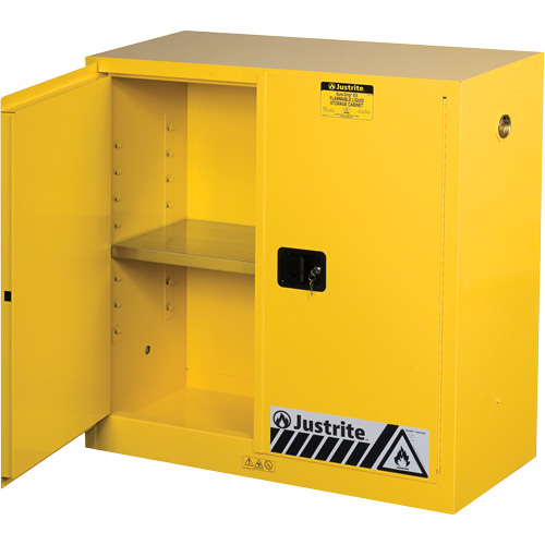 Sure-Grip&reg; Ex Flammable Storage Cabinets, 30 gal., 2 Door, 43" W x 44" H x 18" D Pryde Industrial Inc.