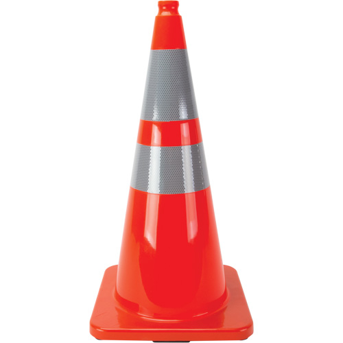 Recessed Cones, 28", Orange, 4" & 6" Reflective Collar(s) Pryde Industrial Inc.
