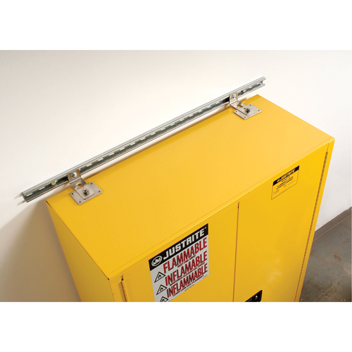 Seismic Bracket for Sure-Grip&reg; Ex Flammable Storage Cabinet Pryde Industrial Inc.
