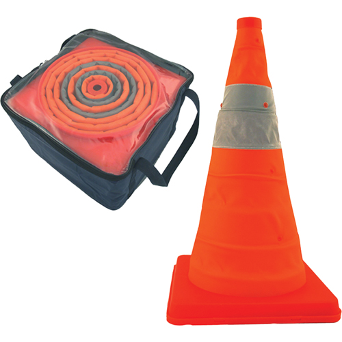 Pack & PopCollapsible Cones, 18" H, Orange Pryde Industrial Inc.