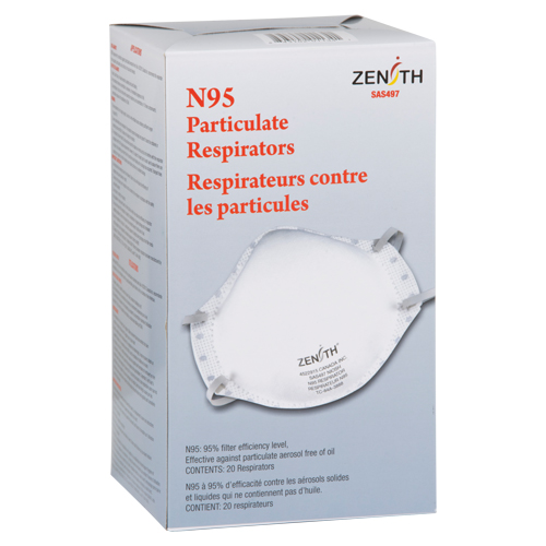 Respirateur contre les particules, N95, Certifi&eacute; NIOSH, Moyen/grand Pryde Industrial Inc.