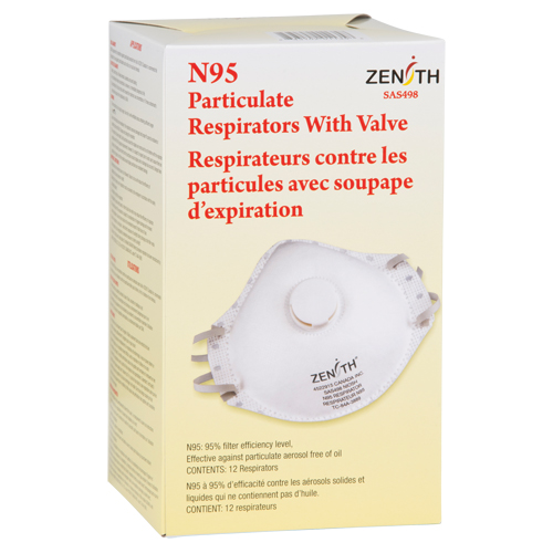 Particulate Respirators, N95, NIOSH Certified, Medium/Large Pryde Industrial Inc.