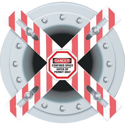 Danger Man-Way Cross Barrier Pryde Industrial Inc.