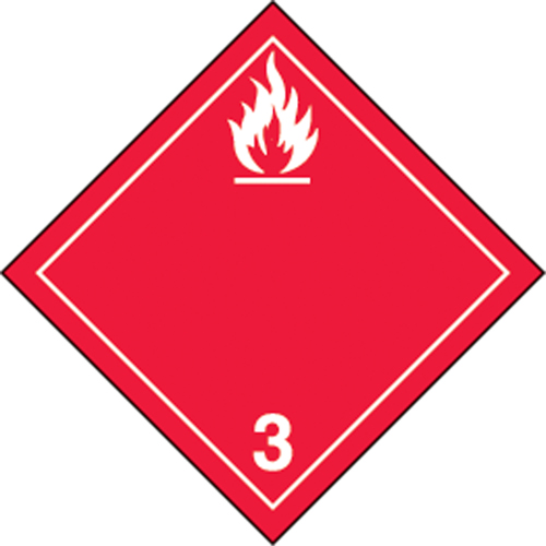 TDG Shipping Labels, Class 3, Flammable Liquids, Vinyl Pryde Industrial Inc.