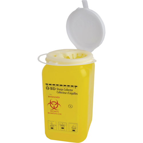 Boîtes pour objets pointus & tranchants BD, Capacit&eacute; de 1,4 L  Pryde Industrial Inc.