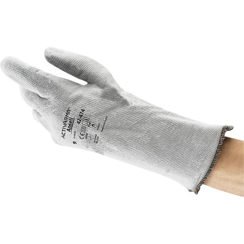 Gants souples Crusader 42-474, Nitrile, T-Grand, Prot&egrave;ge jusqu'&agrave; 400° F (204° C) Pryde Industrial Inc.