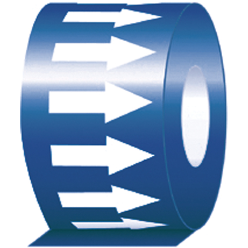 Pipe Marker, 108', White on Blue Pryde Industrial Inc.