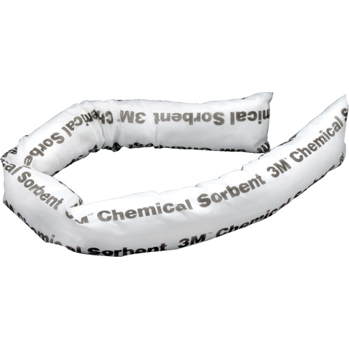 Chemical Sorbent Mini-Boom, Chemical, 4' L x 3" W, 12 gal. Absorbancy, 12 /Pack Pryde Industrial Inc.