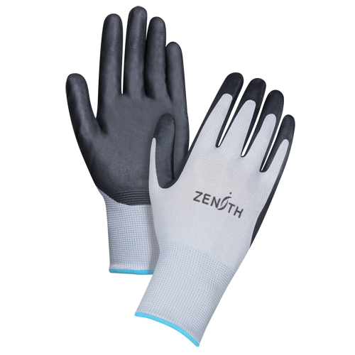 Lightweight Breathable Coated Gloves, 10/X-Large, Foam Nitrile Coating, 13 Gauge, Polyester Shell Pryde Industrial Inc.