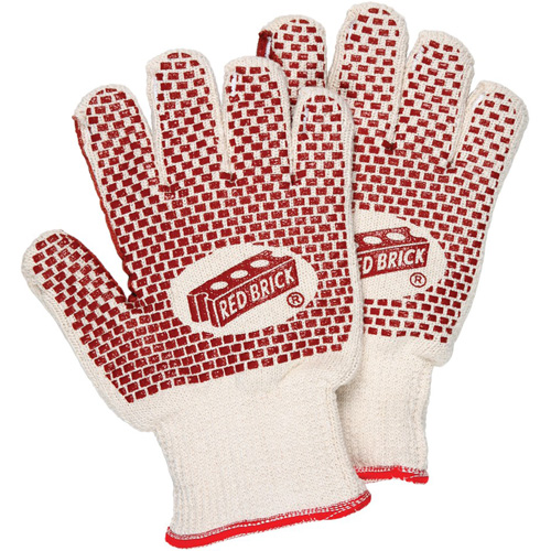 Red Brick&reg; Reversible Terrycloth Gloves, Cotton, Double Sided, 10 Gauge, Small Pryde Industrial Inc.