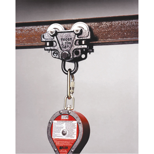 Trousse d'adaptateur de connexion d'ancrage pour chariots de poutre Miller, Poutre en I/Acier, Usage Permanent Pryde Industrial Inc.