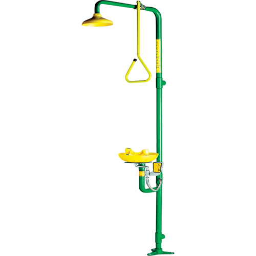 Safe-T-Zone&reg; Aerated Combination Shower & Eyewash Pryde Industrial Inc.