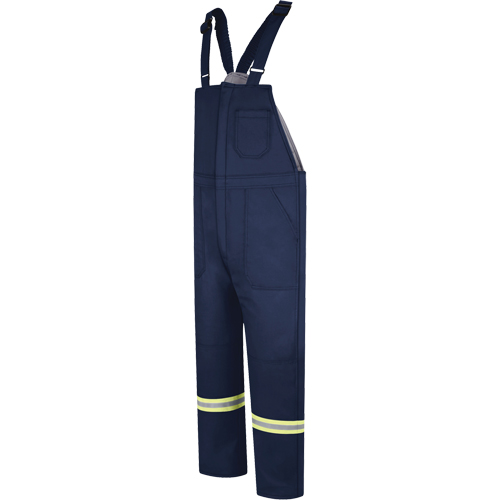 Deluxe Insulated Bib Overalls with Reflective Striping, 3X-Large, Navy Blue Pryde Industrial Inc.