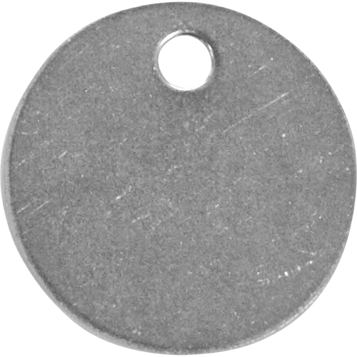 Blank Tags, Stainless Steel, 1.25" dia Pryde Industrial Inc.