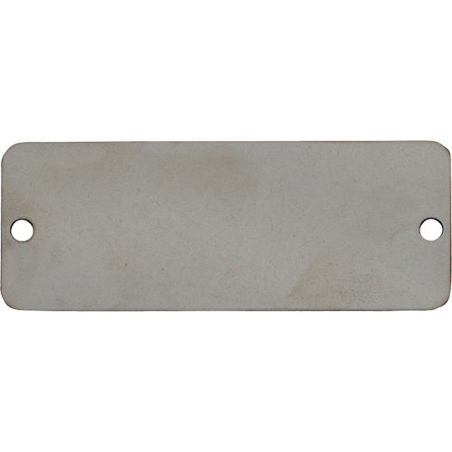 Blank Tags, Stainless Steel, 2" W x 1" H Pryde Industrial Inc.