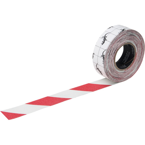 Ruban antid&eacute;rapant de premi&egrave;re qualit&eacute;, 2" x 60', Rouge & blanc Pryde Industrial Inc.
