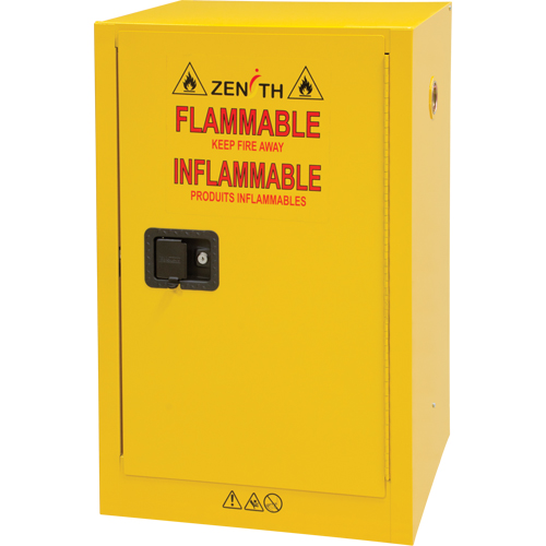 Armoire pour produits inflammables, 12 gal., 1 Porte(s), 23" La x 35" h x 18" p Pryde Industrial Inc.
