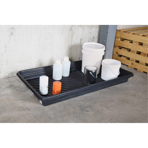 Ultra-Utility Trays&reg;, 12" L x 48" W x 4.75" H, 12 gal. Spill Capacity Pryde Industrial Inc.