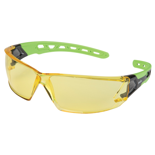 Z2500 Series Safety Glasses, Amber Lens, Anti-Scratch, ANSI Z87+/Meets/Exceeds CSA Z94.3 Pryde Industrial Inc.