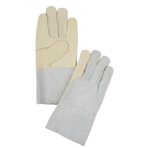 Standard-Duty Work Gloves, X-Large, Grain Cowhide Palm Pryde Industrial Inc.
